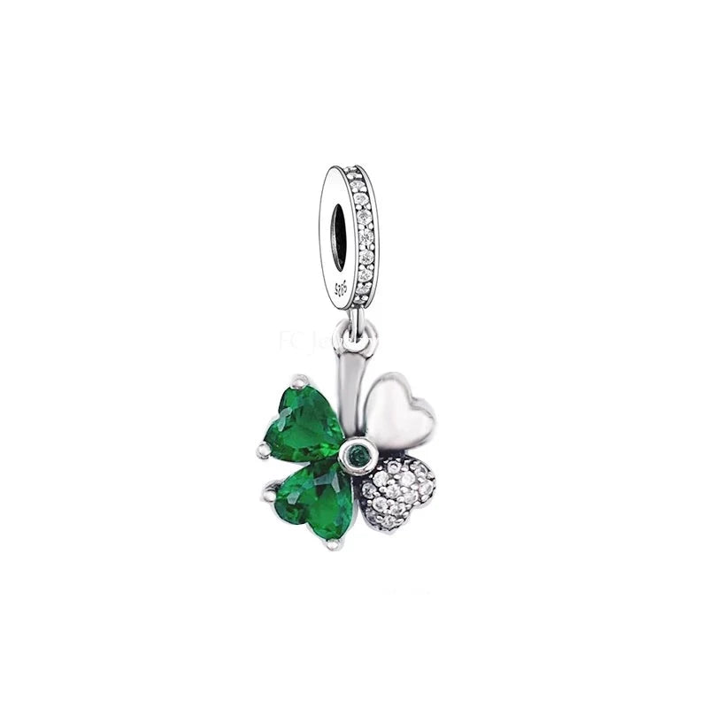 Clover Dangle Charm | CZ