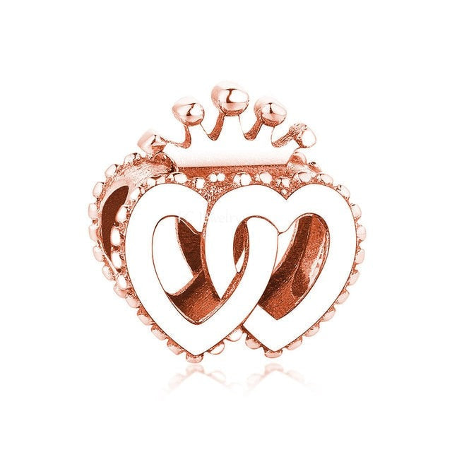 Double Heart &amp; Crown Charm | RGP