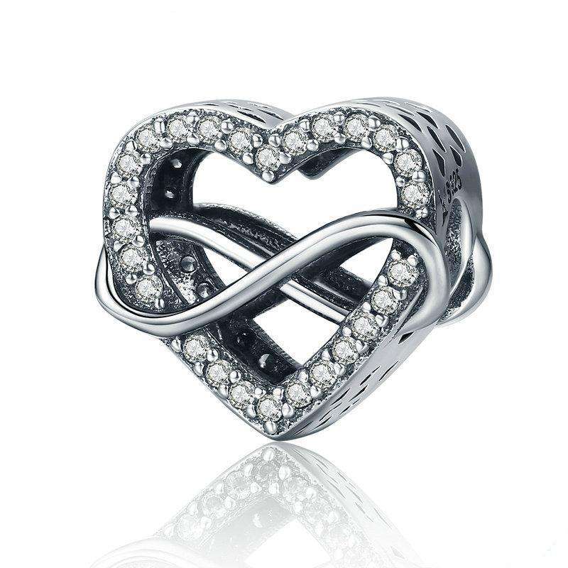 CharmSA Endless Love Infinity Love Charm | Fits Pandora Bracelets