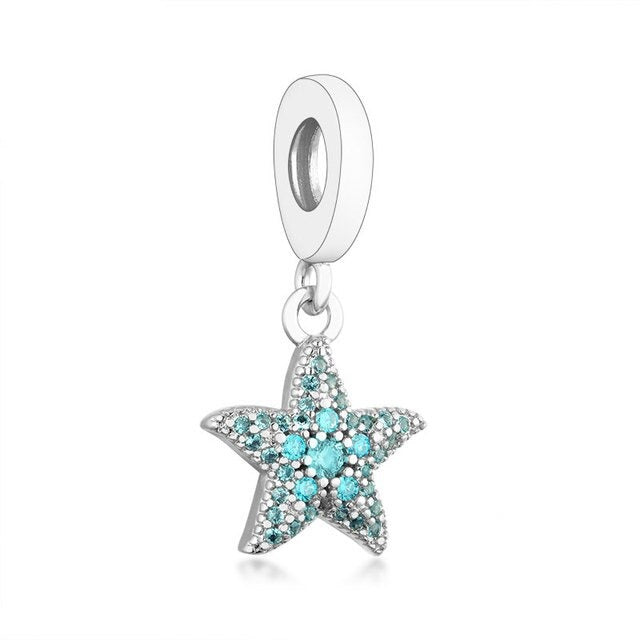 Starfish Dangle Charm | CZ