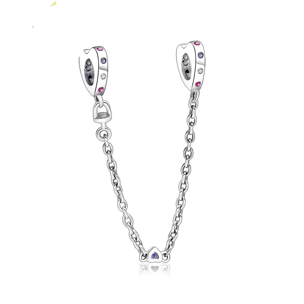 Heart To Heart Safety Chain | CZ