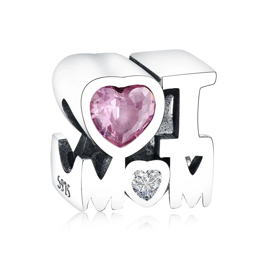 I Love Mom Charm | CZ