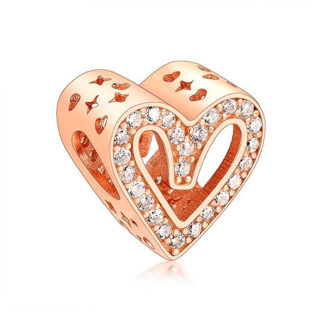 Heart Charm RGP CZ