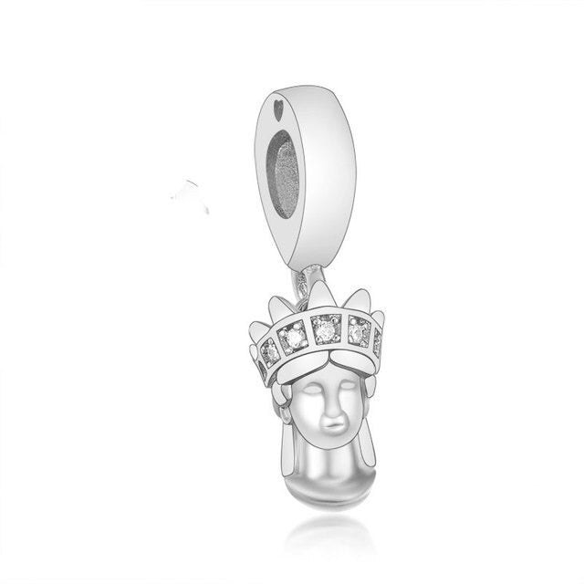 Lady Liberty Dangle Charm | CZ