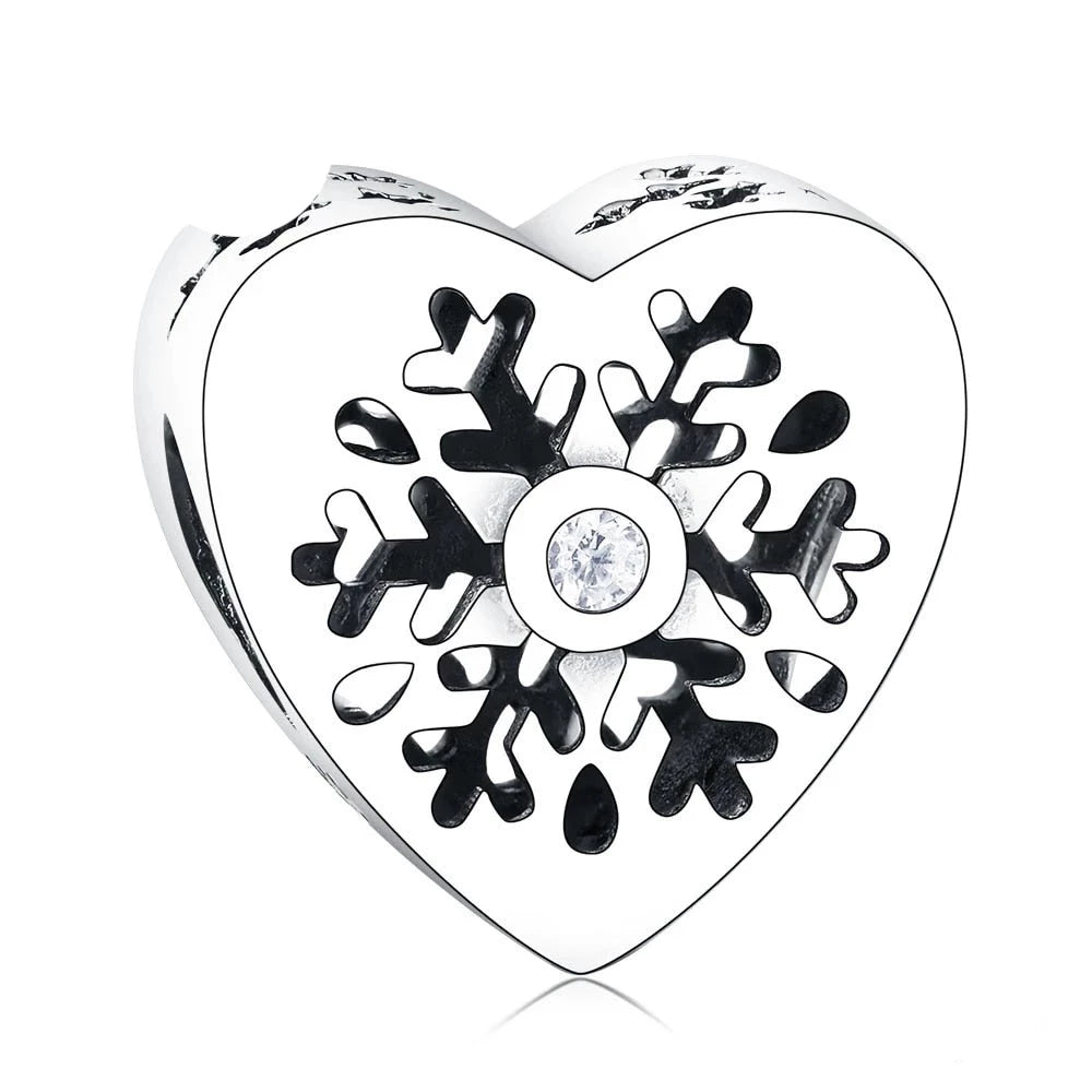 Pandora Compatible Snowflake Heart Charm CZ for only R 173.00 from CharmSA Quality 925 Sterling Silver jewellery FCSA0998