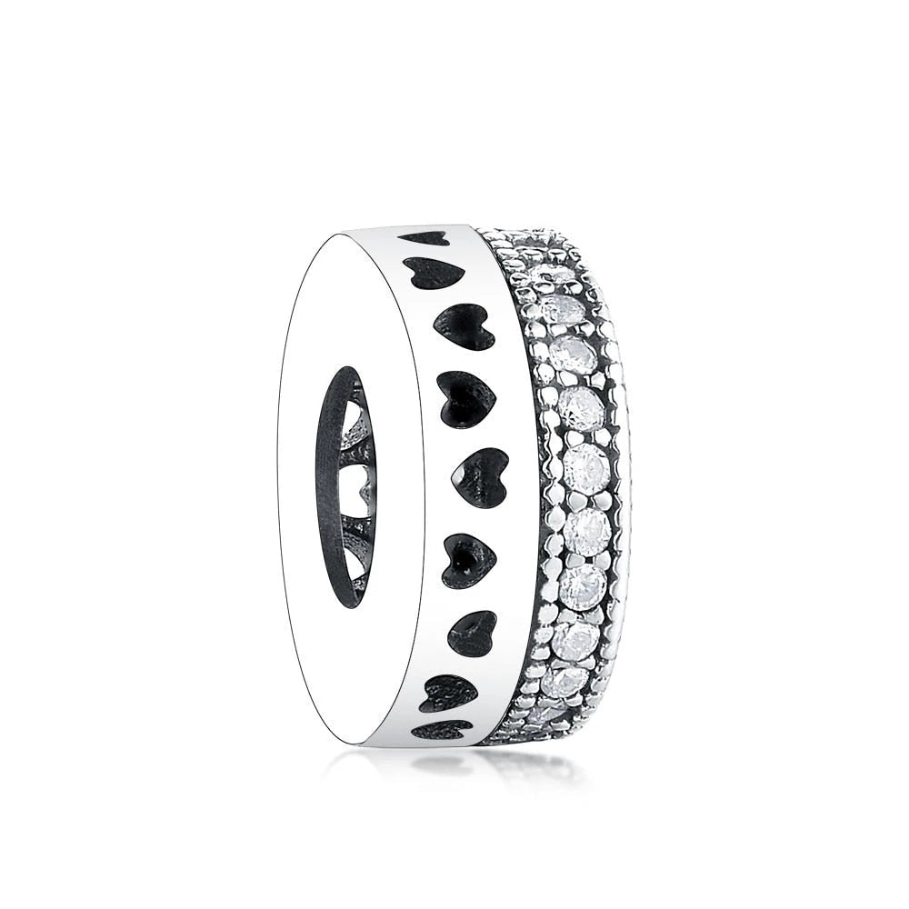 Heart Stone Side Spacer | CZ