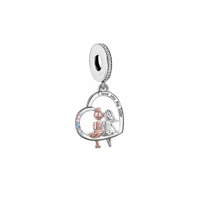 &quot;Love You Big Sister&quot; Dangle Charm | RGP CZ