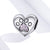 Pawprint Heart Charm | CZ