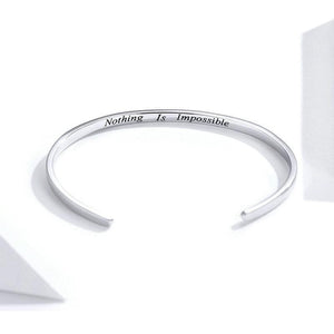 Courage Bangle "Nothing is impossible" From CharmSA Image 3