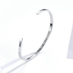 Courage Bangle "Nothing is impossible" From CharmSA Image 2