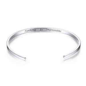 Courage Bangle "Nothing is impossible" From CharmSA Image 1