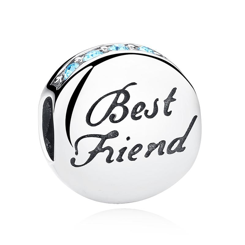 &quot;Best Friend&quot; Engraved Charm | CZ