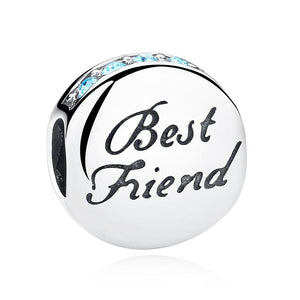 "Best Friend" Engraved Charm | CZ
