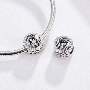 Pandora Compatible 925 sterling silver Family of Four Round Charm From CharmSA Image 4