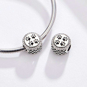 Pandora Compatible 925 sterling silver Cat Paw Footprints Charm From CharmSA Image 4