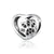 Black Pawsome Heart Charm | CZ