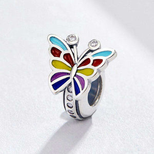 Pandora Compatible 925 sterling silver Colorful Butterfly Charm From CharmSA Image 3