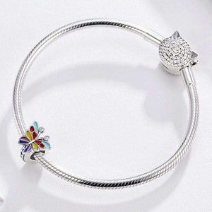Pandora Compatible 925 sterling silver Colorful Butterfly Charm From CharmSA Image 2