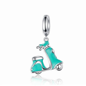 Pandora Compatible 925 sterling silver Electric Bicycle Dangle Charm From CharmSA Image 1