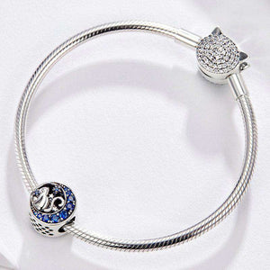 Pandora Compatible 925 sterling silver Blue Moon Naughty Cat Charm From CharmSA Image 2