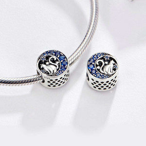 Pandora Compatible 925 sterling silver Blue Moon Naughty Cat Charm From CharmSA Image 4