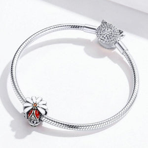 Pandora Compatible 925 sterling silver Ladybug Daisy Flower Charm From CharmSA Image 4