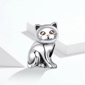 Pandora Compatible 925 sterling silver Cute Baby Cat Charm From CharmSA Image 3
