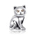 Pandora Compatible 925 sterling silver Cute Baby Cat Charm From CharmSA Image 1