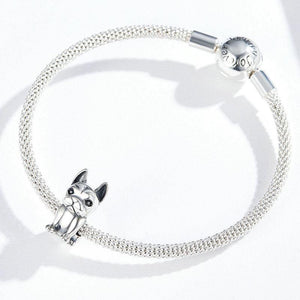 Pandora Compatible 925 sterling silver Bulldog Charm From CharmSA Image 3