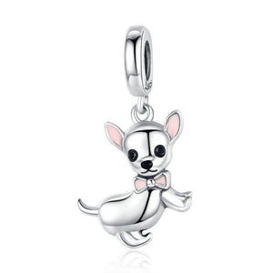 Pandora Compatible 925 sterling silver Pet Chihuahua Dog Charm From CharmSA Image 1