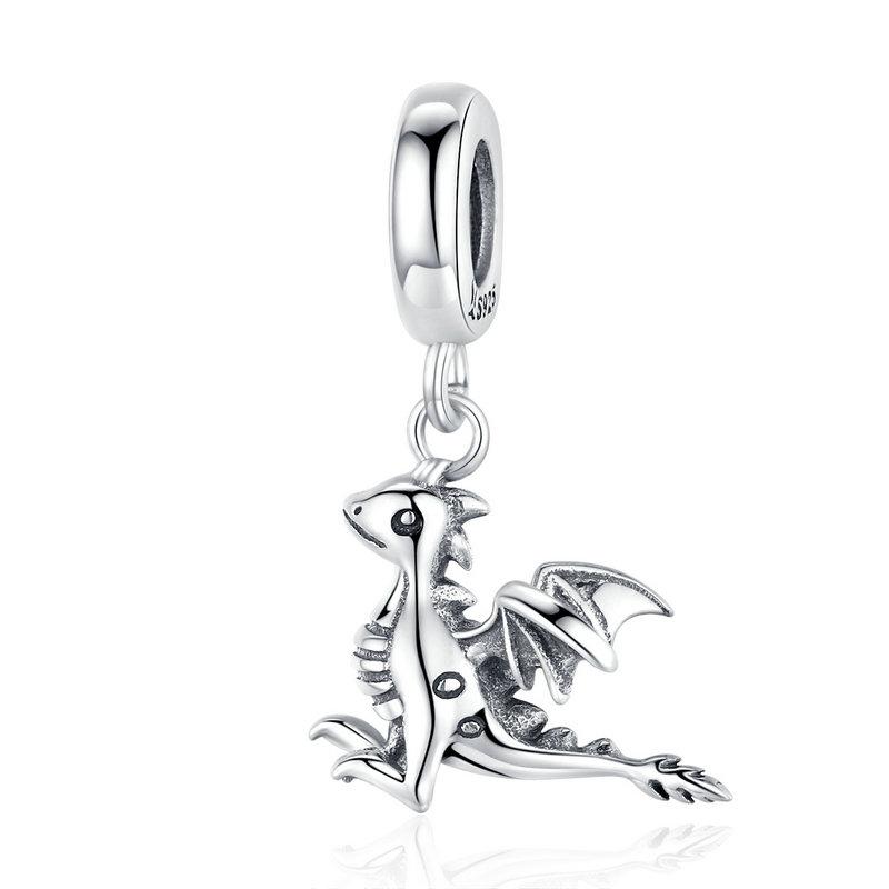 Pandora Compatible 925 sterling silver Dragon Dangle Charm From CharmSA Image 1