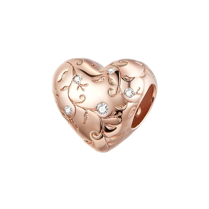 Patterned Heart Charm | RGP CZ