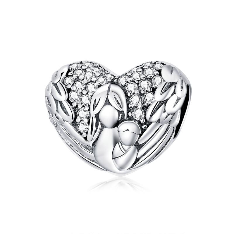 &quot;Thank You &amp; Love You&quot; Heart Charm | CZ