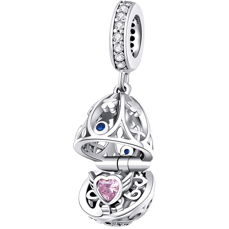 Beautiful Openwork Dangle Charm | CZ