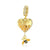 Honeycomb Bee Dangle Charm | GP CZ