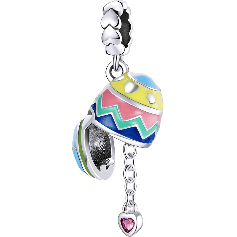 Easter Egg Dangle Charm | CZ EN