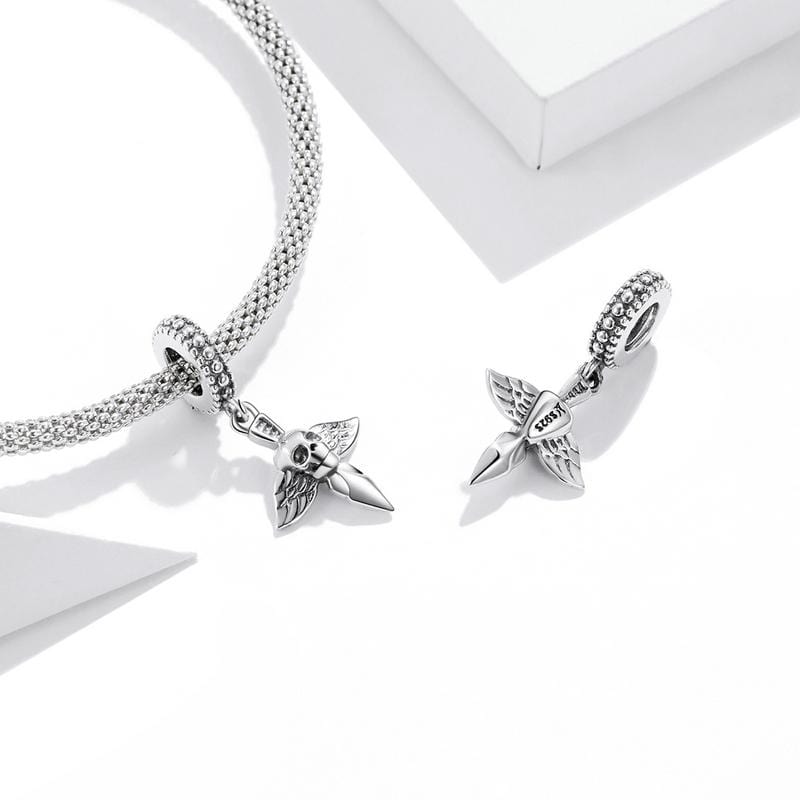 Winged Blade Dangle Charm