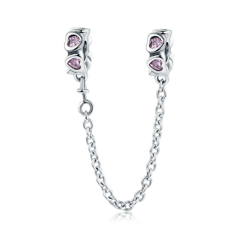 Hearts Safety Chain | CZ