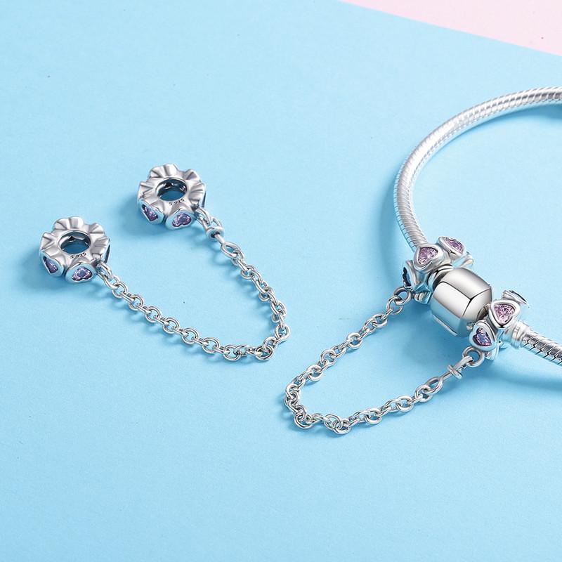 Hearts Safety Chain | CZ