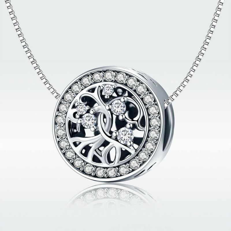 Tree Of Life Round Charm | CZ