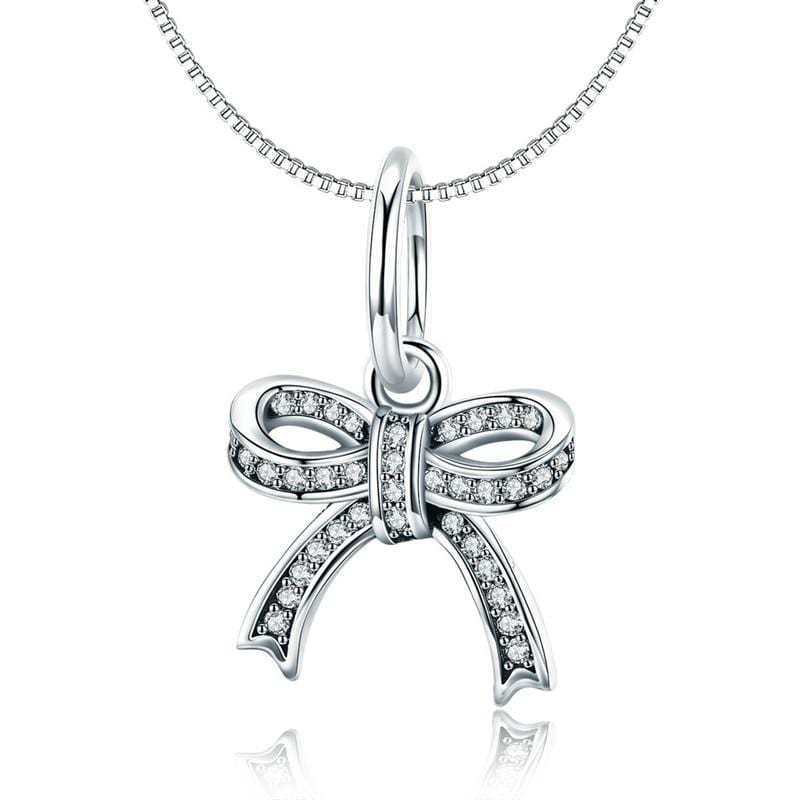 Goodluck Ribbon Dangle Charm | CZ