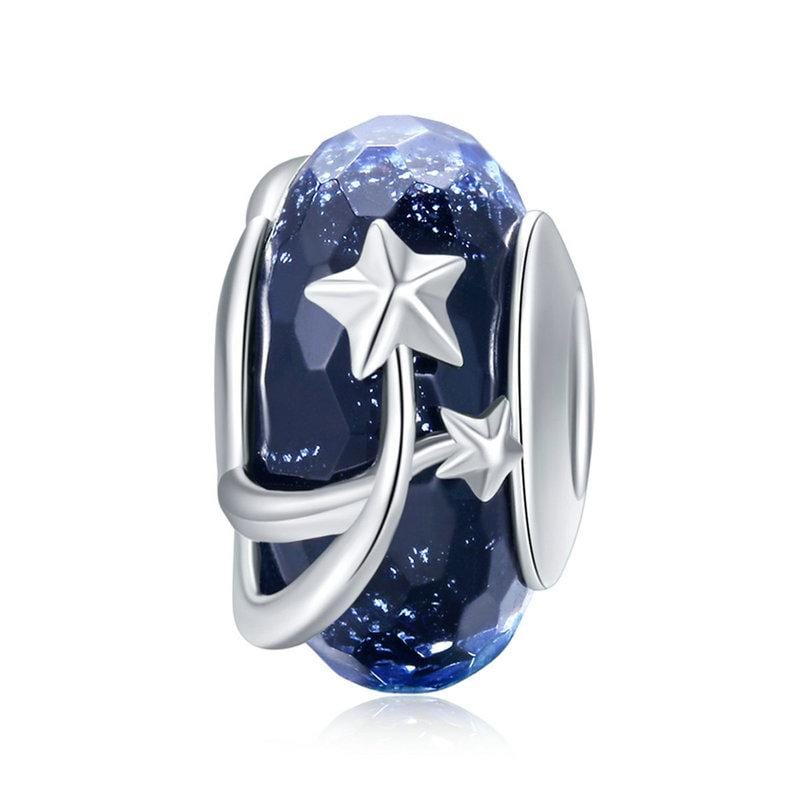 Shooting Stars European Murano Glass Charm