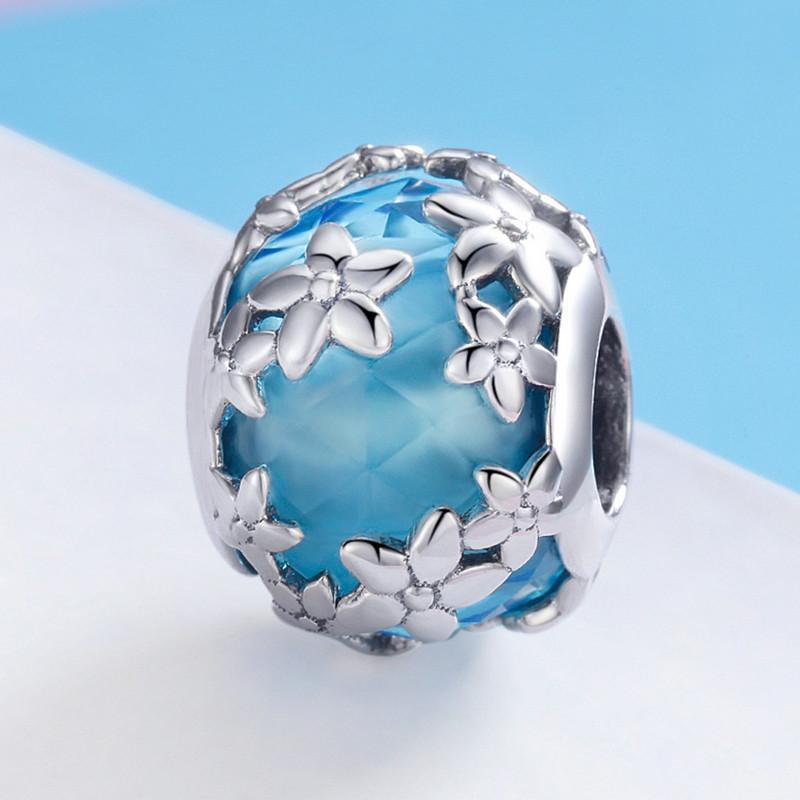 Flowery Glass Charm