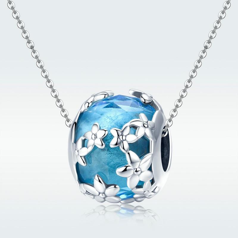 Flowery Glass Charm