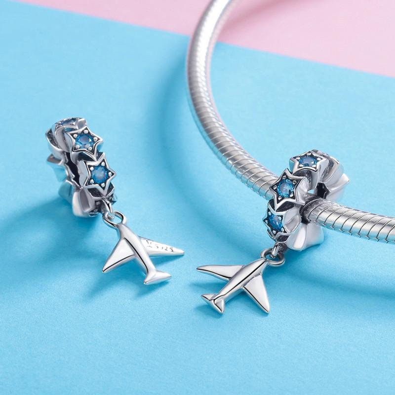 Plane Dangle Charm | CZ