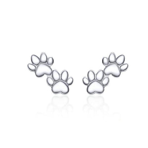 Dog Paw Silver Stud Earrings From CharmSA Image 1