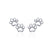 Dog Paw Silver Stud Earrings From CharmSA Image 1