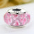 Flowery Pink European Murano Glass Charm