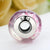 Flowery Pink European Murano Glass Charm