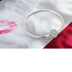 Flower Crystal Clasp Bracelet (Size 16cm to 23cm) From CharmSA Image 2